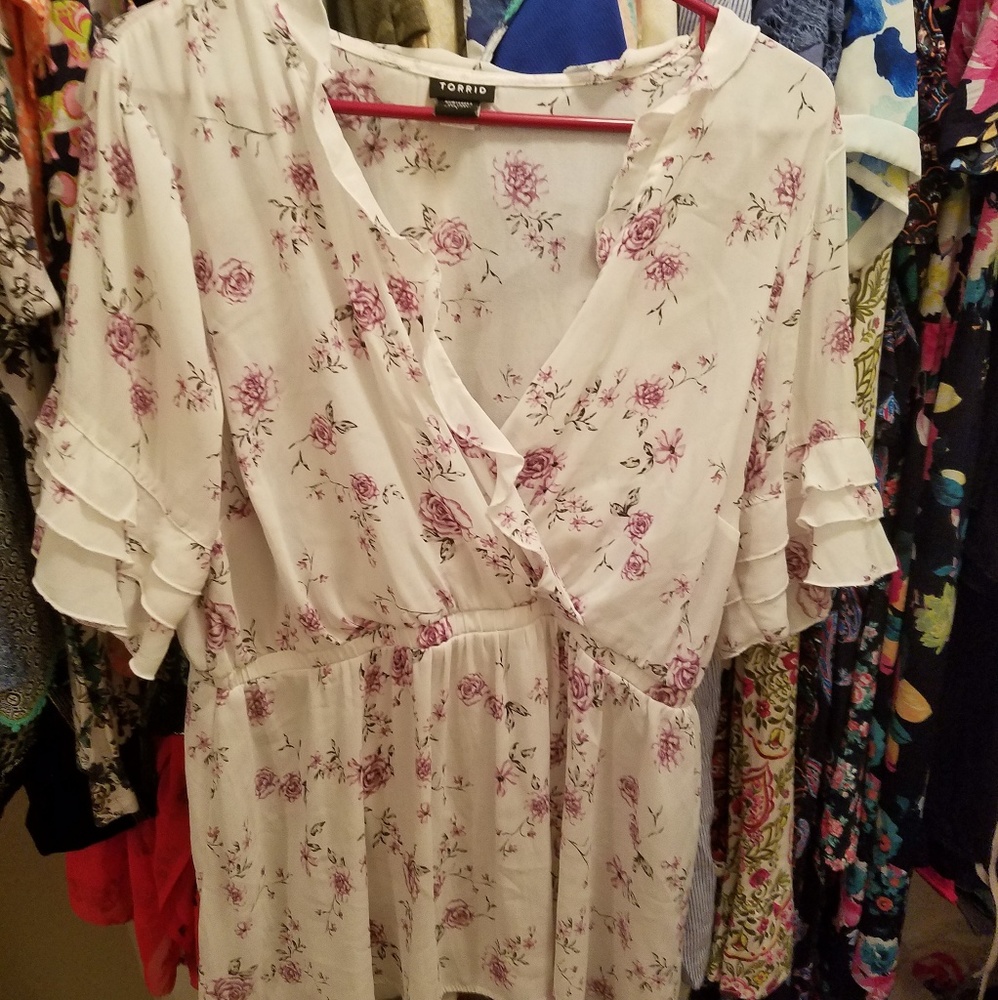 Ruffle Sleeve Babydoll Top